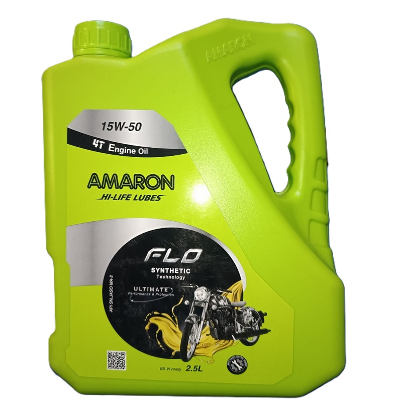 AMARON FLO 15W50 Synthetic Technology 4T Engine Oil API SN JASO MA-2 2.5 Ltrs.