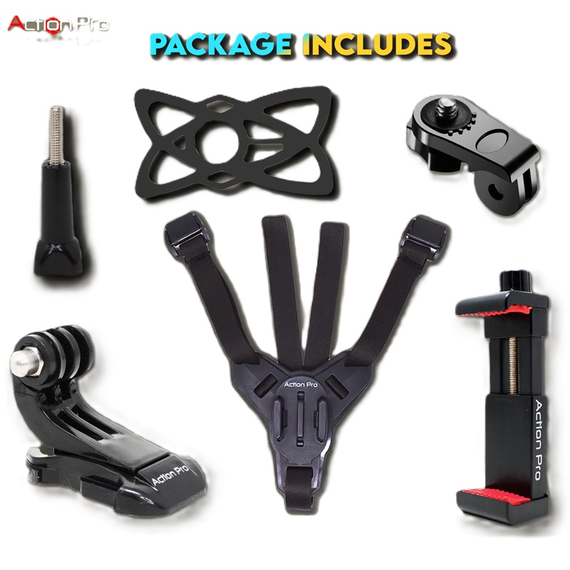 Action Pro Helmet Chin Mount Mobile Smartphone Action Camera (APHCM1)
