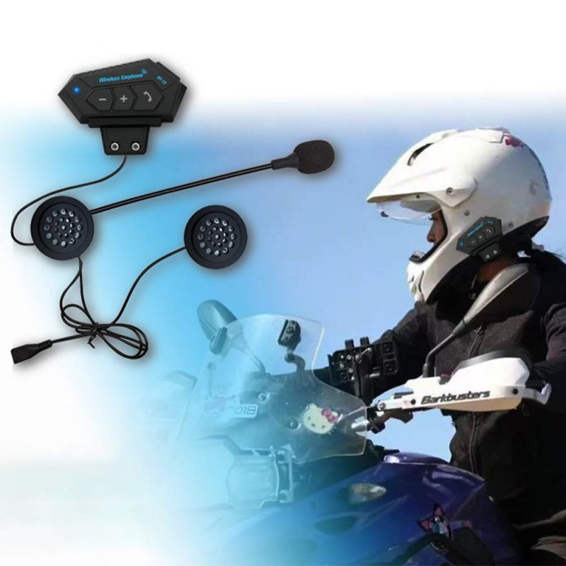 BT-12 Helmet Bluetooth Headset (HBHBT12) With Advanced Noise Control