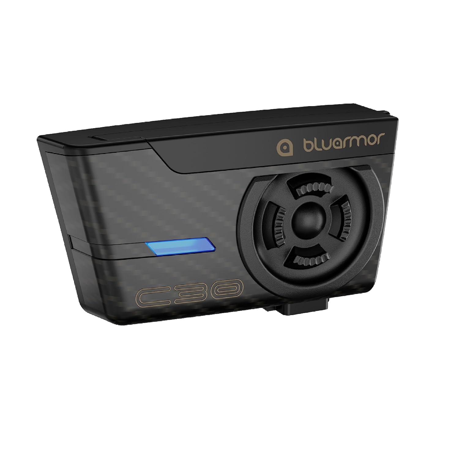 BluArmor C30 Mesh Bluetooth Intercom For Bikers, Connecting 20 Riders