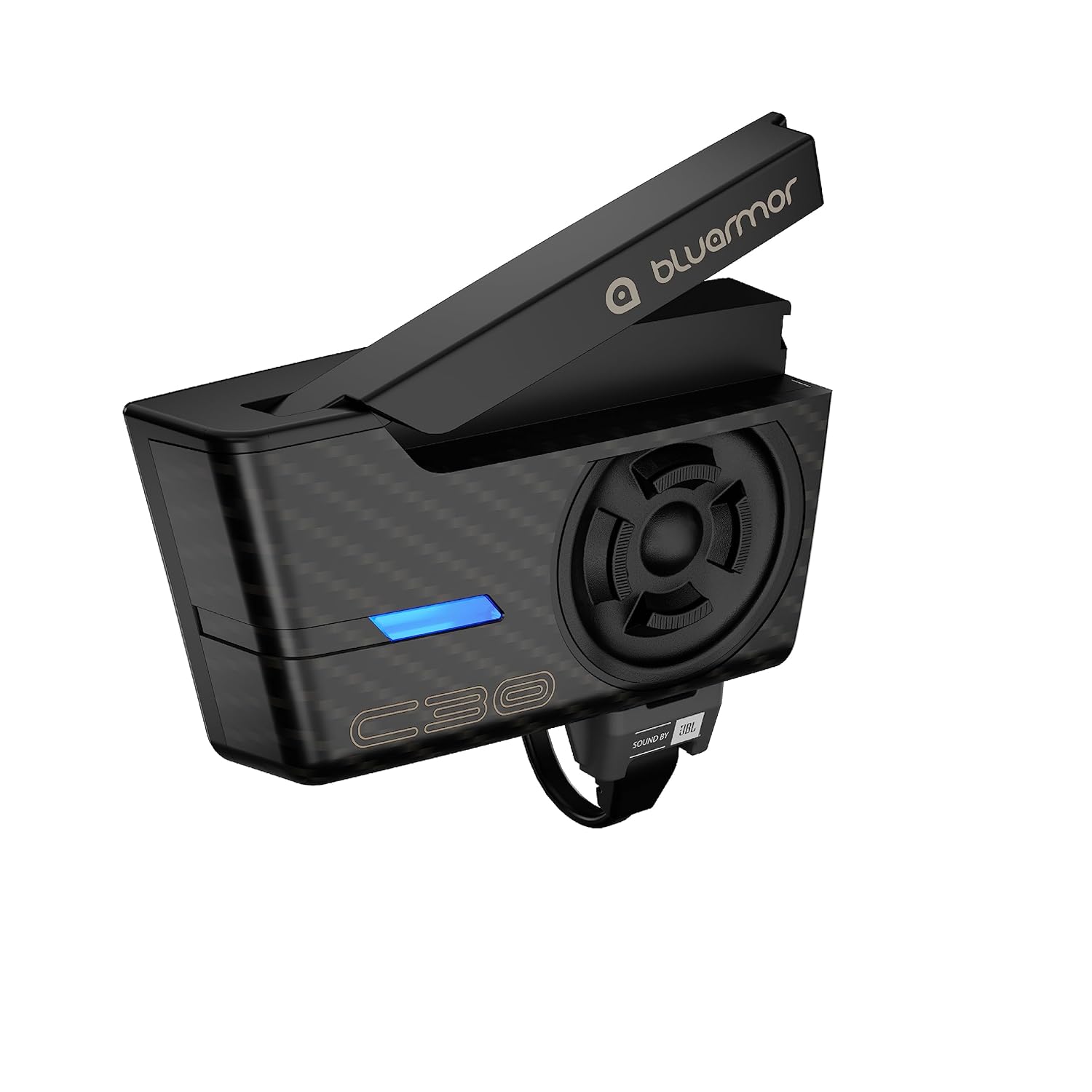 BluArmor C30 Mesh Bluetooth Intercom For Bikers, Connecting 20 Riders