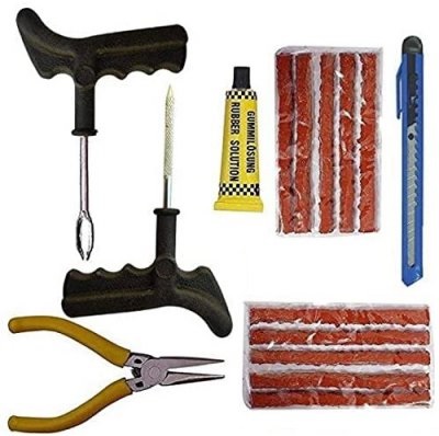 Tubeless Tyre Puncture Kit Portable Flat Tire Puncher Fixing