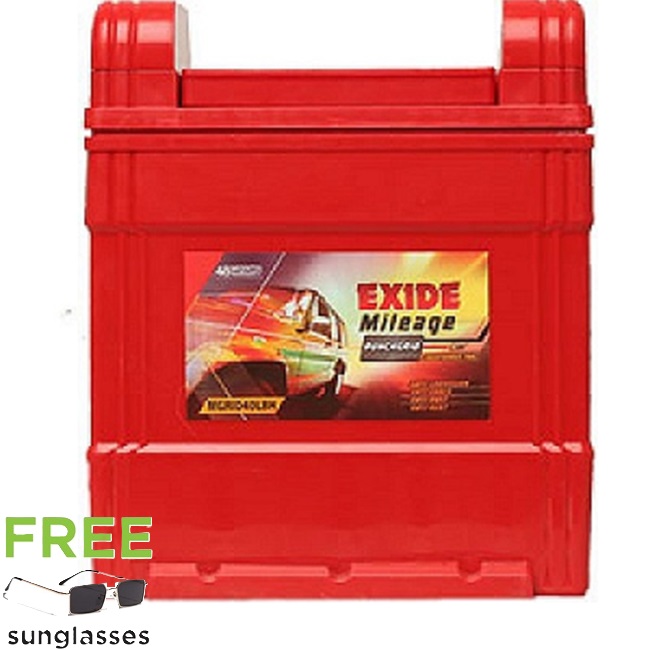 Exide Mileage 40LBH Car Battery for Hyundai i10 Car (MGRID40LBH)