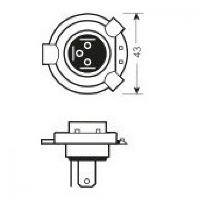 Osram HS1 Silver Star Headlight Bulb 12V-35W