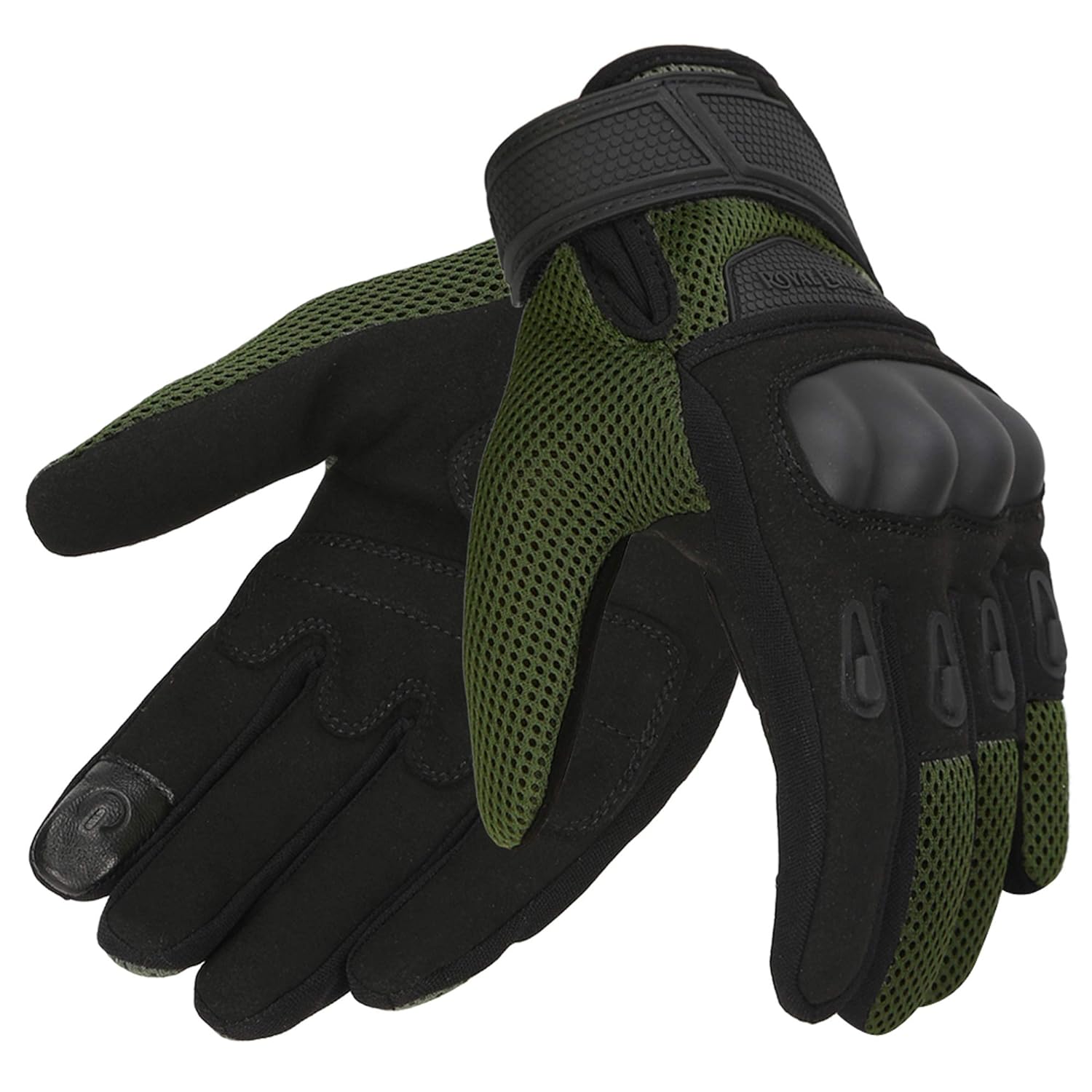Royal Enfield Rambler V2 Riding Gloves - Olive Black