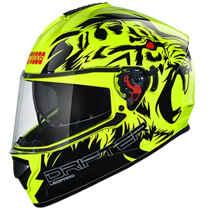 Studds Drifter D2 Yellow N9 Full Face Helmet (SDD2N9)