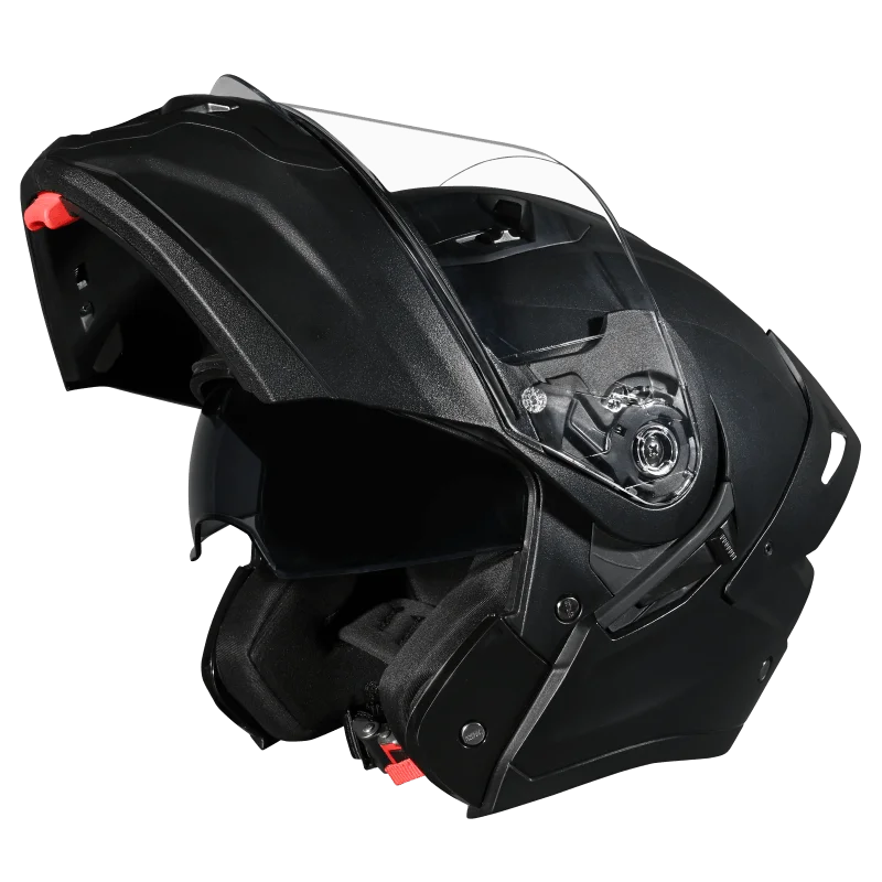 Studds Ninja Comet Flip up Helmet Black (SNCFUB1)