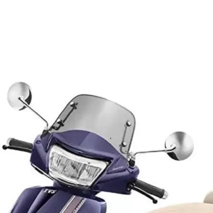 Windshield Visor TVS Jupiter Scooty With Fitting (Smoke) (WVJSF1)